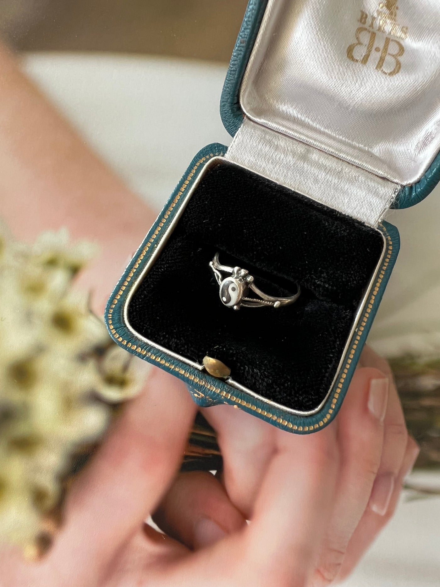 Vintage Baby Yin Yang Silver Ring