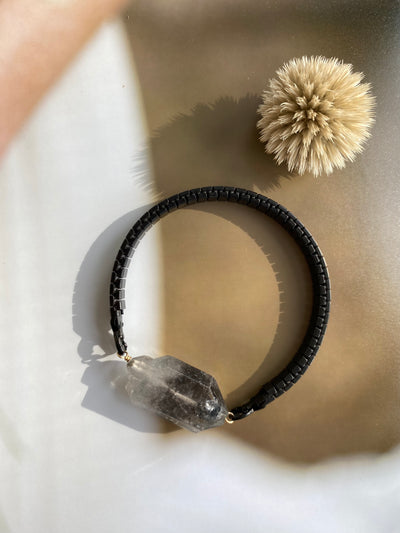 Smoky Quartz Watchband Bracelet