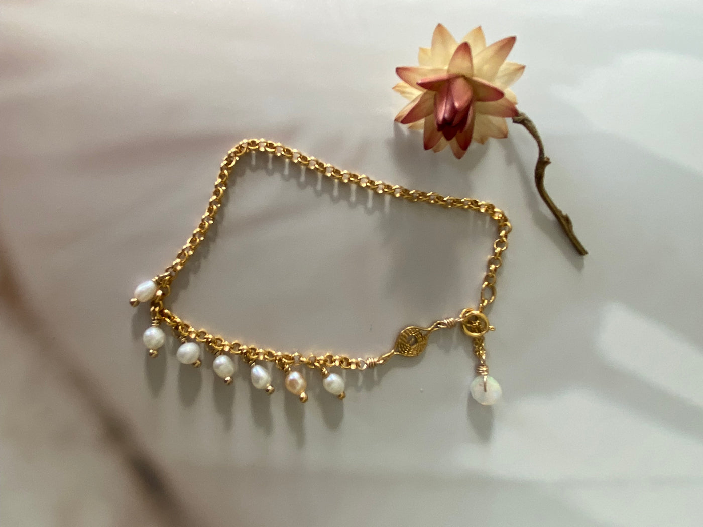 Baby Pearl Drop Bracelet