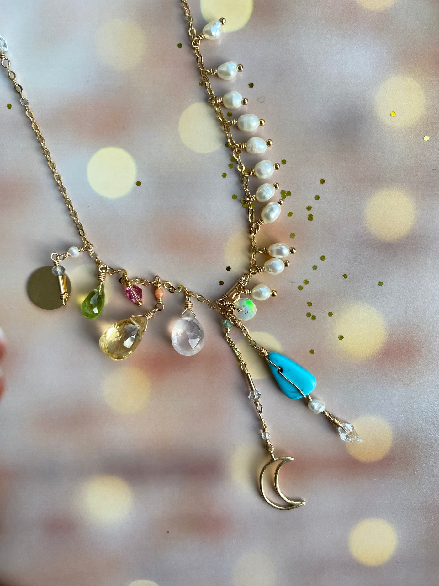 Cosmic Love Double Layered Necklace