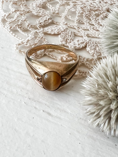 10K Tiger’s Eye Ring