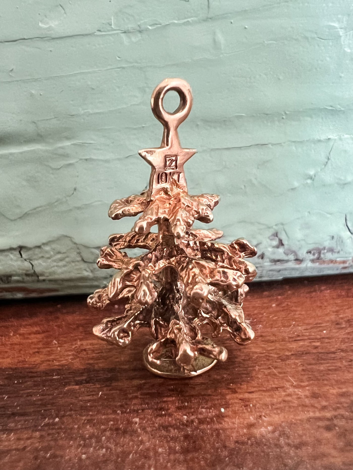 Vintage 10K Gold Tree Charm