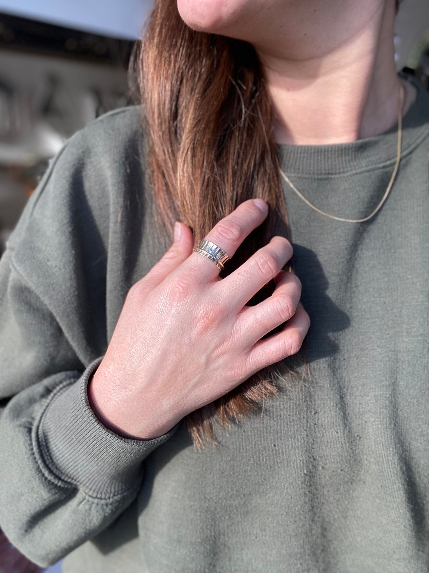 Pleated Meditation Ring