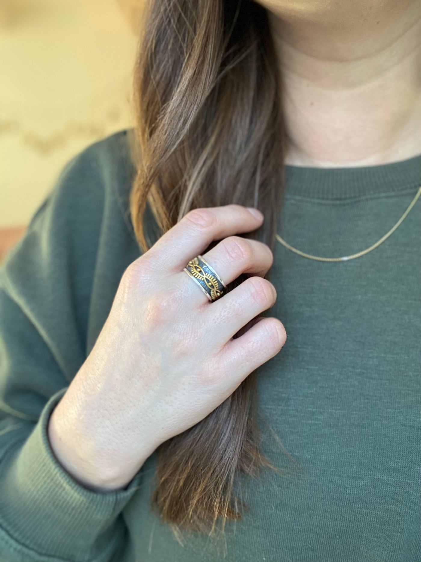 Scalloped Meditation Ring