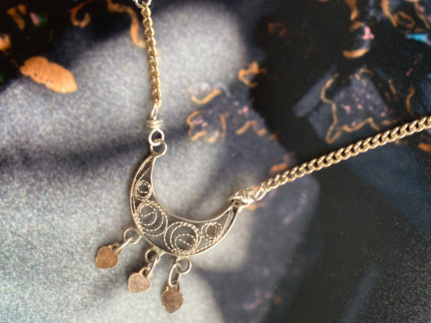 Crescent Moon Silver Bracelet