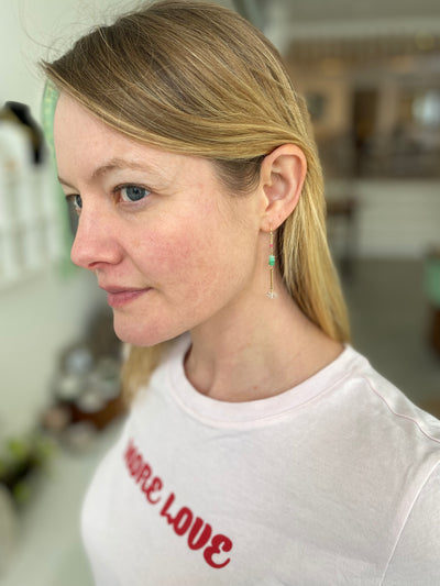 Herkimer Mic-drop Earrings