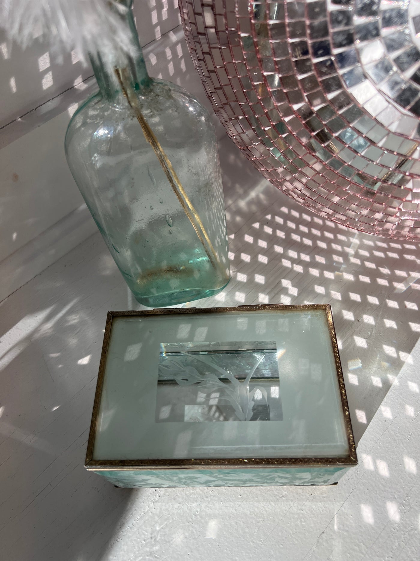 Etched Glass Treasure Capsule