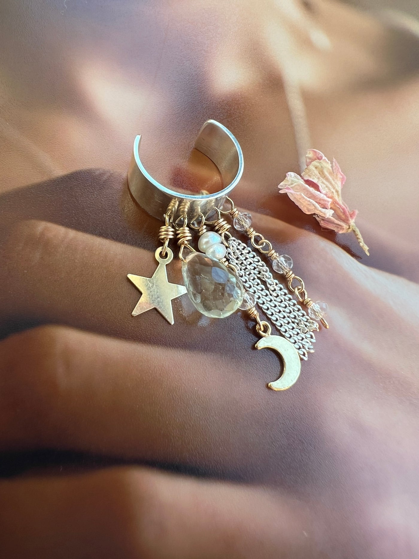 Star and Moon Ear Cuff