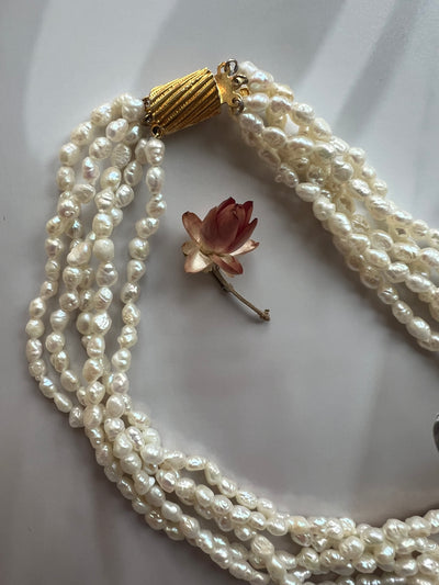 Multi Strand Pearl Necklace