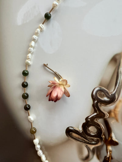 Long Pearl Necklace With Locket