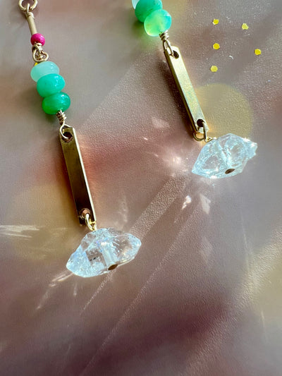 Herkimer Mic-drop Earrings