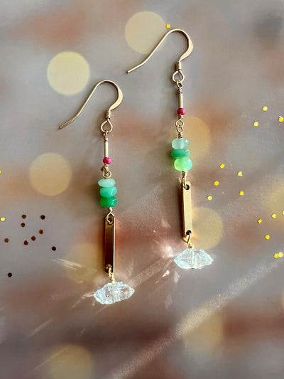 Herkimer Mic-drop Earrings