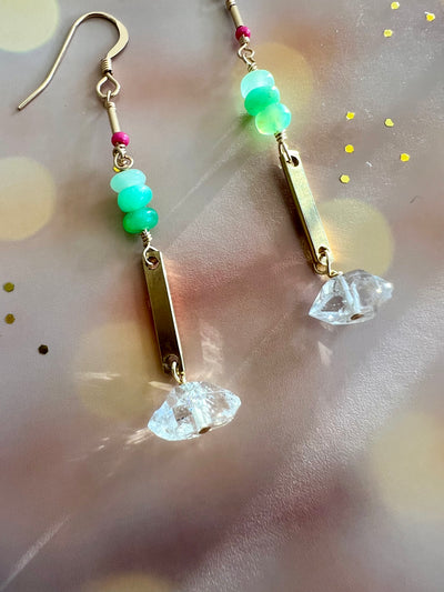 Herkimer Mic-drop Earrings