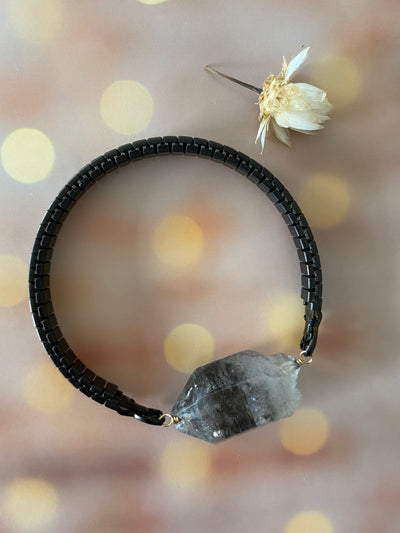 Smokey Quartz Watchband Bracelet