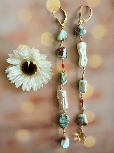 Sweet Serendipity Larimar Earrings