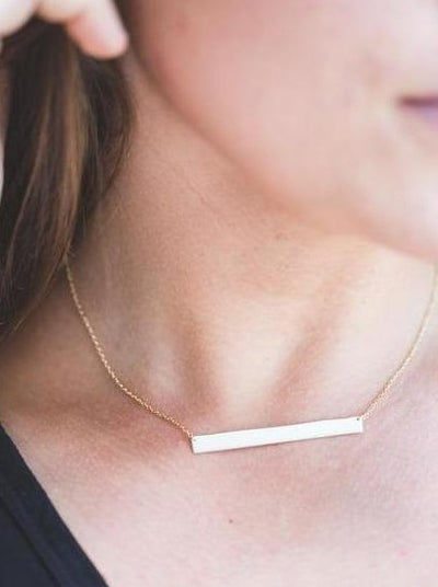 Large Layering Bar Necklace