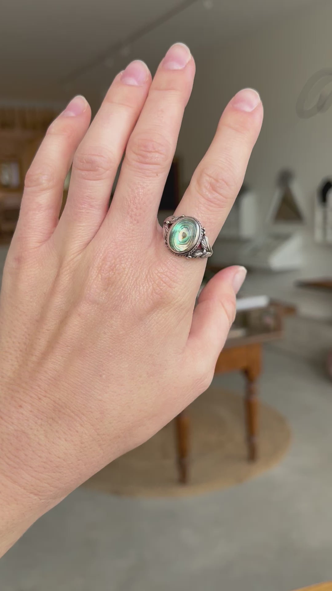 Vintage Abalone Stunner Ring