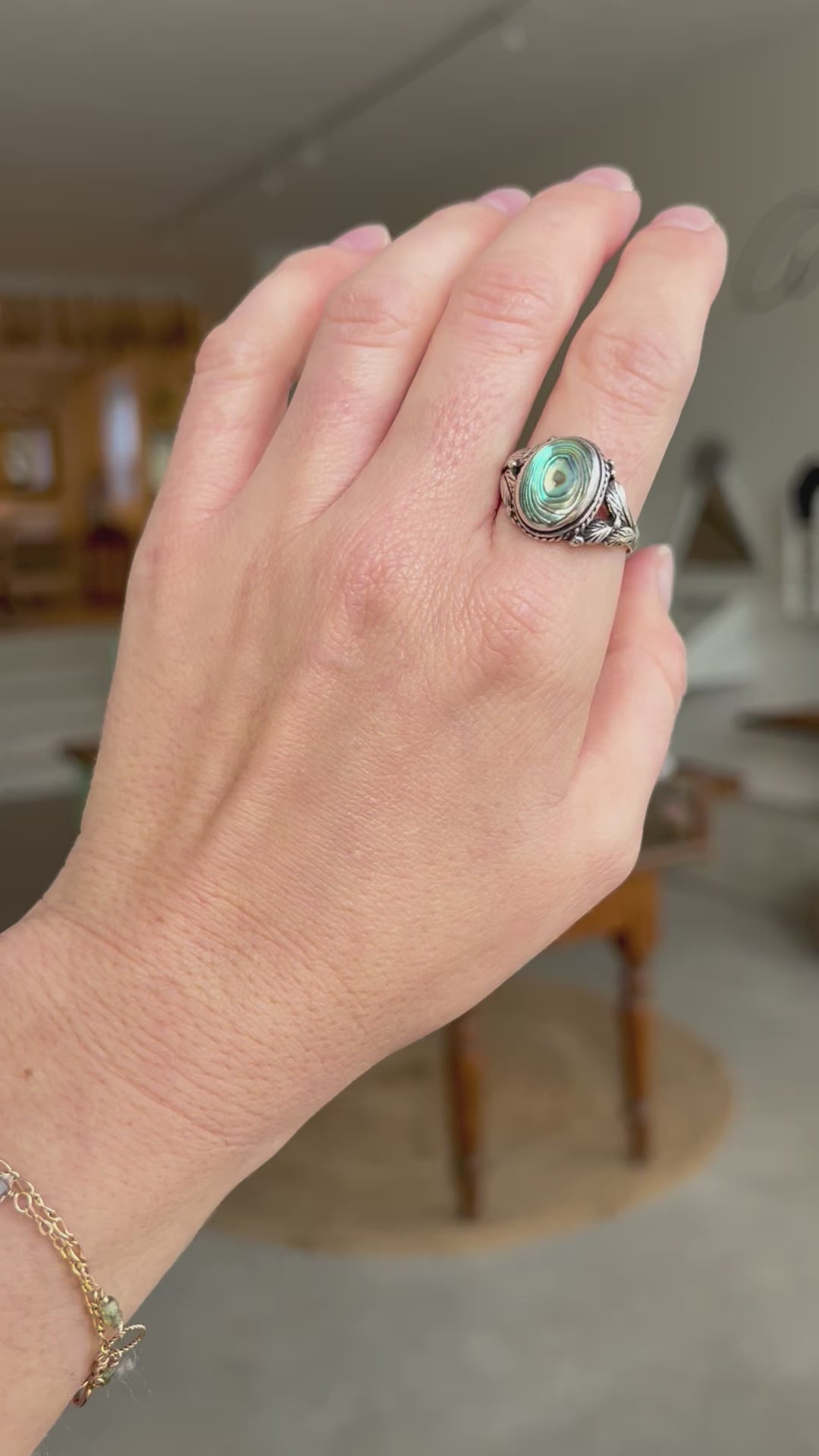 Vintage Abalone Stunner Ring