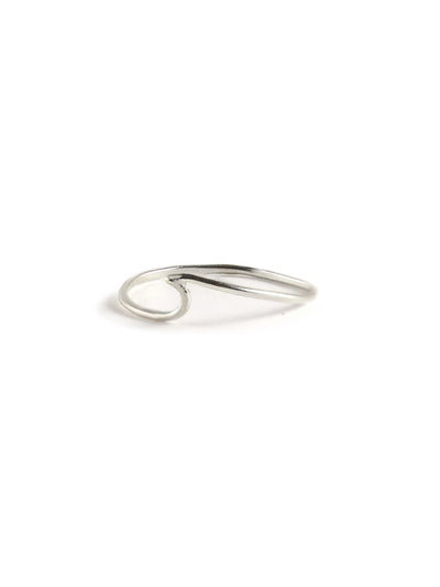 Wave Stacking Ring in Sterling Silver