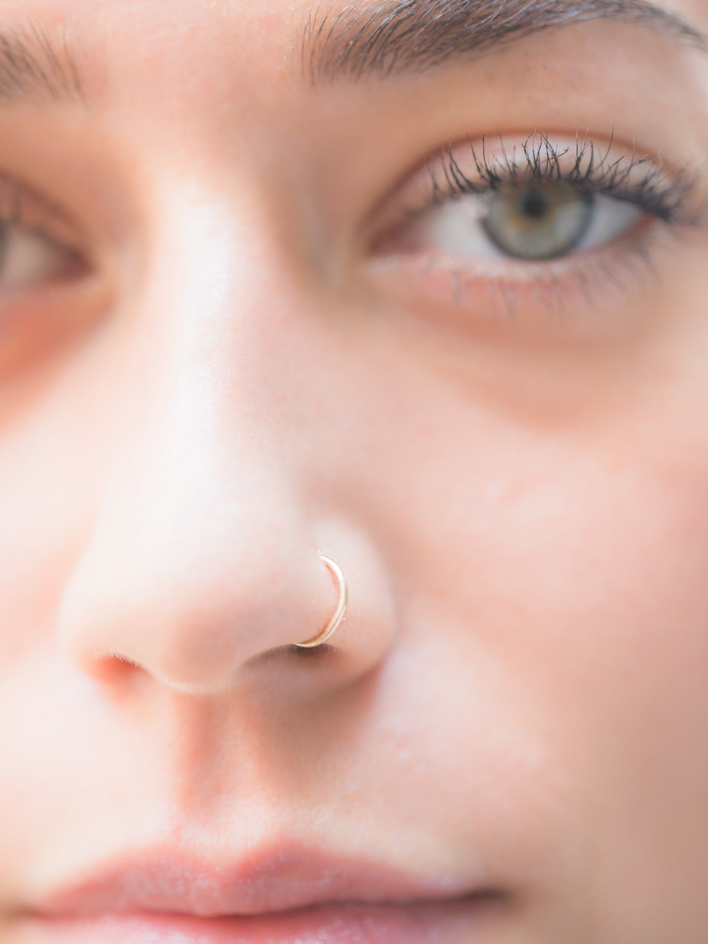 9ct Gold 1x10mm Segment Nose Ring | Goldmark (AU)